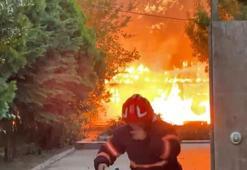 Sakarya'da kafede çıkan yangın korkuttu