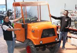 Mühendis çift, hurdalardan Ağrı Dağı'na tırmanan dağcıların yükünü taşıyacak araç yaptı