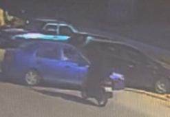 Otomobile yandan çarpan motosikletin sürücüsü yaralandı; kaza kamerada