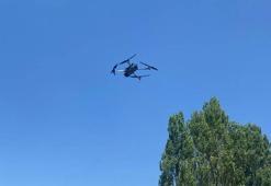 Ankara'da jandarmadan dron destekli yangın devriyesi