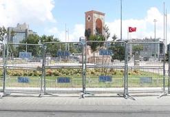 Taksim Meydanı'na yaya girişi kapatıldı