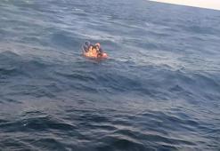 Şişme botla denizde mahsur kalan 3’ü çocuk, 4 kişi kurtarıldı