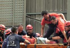 Kırım makinesine düşen işçinin bacakları koptu