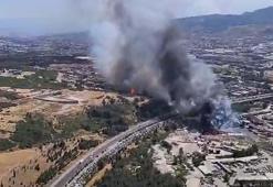 Gaziemir'deki orman yangını ile evine benzin döken şüphelinin çıkardığı yangın birleşmiş