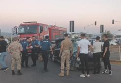 Gaziantep’te TIR ile otomobil çarpıştı: 2 yaralı