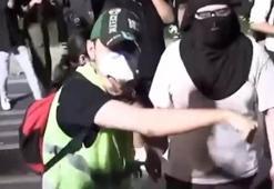 Saraçhane'de tehdit içeren söylemlerde bulunan gösterici gözaltına alındı