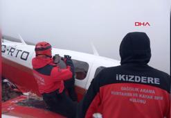 Kaza kırıma uğrayan uçağa ulaşıldı; Pilot hayatını kaybetti, yolcu yaralı