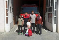 Köyü yanmaktan kurtaran 5 yaşındaki Aslı ödüllendirildi