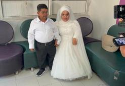 Akondroplazi hastası çift, yardımlarla düğün yaptı