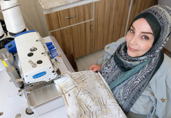 Tekerlekli sandalyeyle hayata tutundu