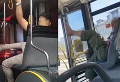 Otobüslerde 'pes' dedirten görüntüler