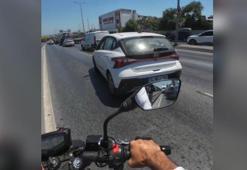 Motokuryenin Avcılar'dan Zeytinburnu'na kadar ambulansa yol açma çabası kamerada