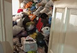 Evden 6 kamyon çöp çıktı