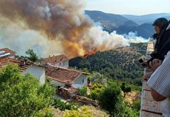 Bursa-Balıkesir sınırında orman yangını