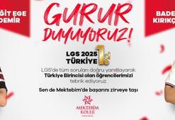 Mektebim Koleji’nden iki öğrenci LGS 2025’te tüm soruları doğru yanıtladı