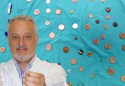 Profesörün, 'yanlışlıkla yutulanlar' koleksiyonu