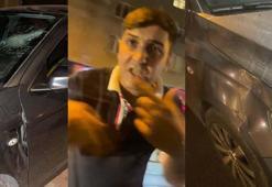 Güngören’de yol verme kavgasında otomobilin camını yumrukla kırdı