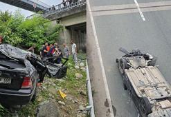 Rize’de iki otomobil çarpıştı: 1 ölü, 8 yaralı