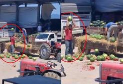 Karpuzları yere atıp, parçalayan üreticiler hakkında işlem başlatıldı