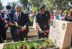 15 Temmuz şehidi polis memuru için anma töreni