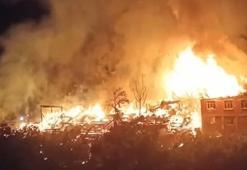 Bolu'da 2 ev ile 10 samanlık yandı; çok sayıda küçük ve büyükbaş öldü