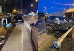 Arnavutköy’de otomobil elektrik direğine çarptı: 1’i çocuk 2 yaralı