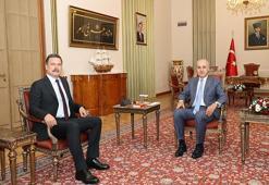 TBMM Başkanı Kurtulmuş, TİP Genel Başkanı Baş'ı kabul etti