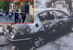 Bahçelievler'de polis yeleğiyle kasa çaldılar, iz bırakmamak için otomobili yaktılar