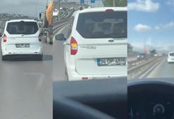 Hasta taşıyan ambulansa yol vermedi; o anlar kamerada