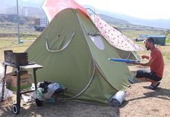 2 bin 200 metre yükseklikteki yaylada çadır tatili