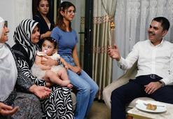 Bakan Kurum'dan Akçadağ'da depremzede aileye ziyaret