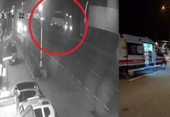 Karadeniz Sahil Yolu'nda yolcu otobüsü korkuluklara çarptı; kaza anı kamerada