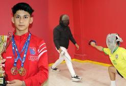 Ağaç dalları ile başladığı eskrimde Türkiye şampiyonu olan Süer Bulut, milli takıma seçildi
