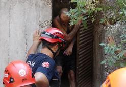 20 metrelik falezlerden düştü, kendisini kurtaran ekipten 'su' istedi