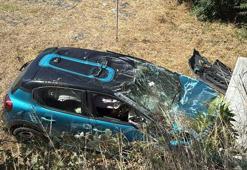 Sarıyer'de araçla çarpışan otomobil fidanlığa uçtu: 'Bu arabadan sağ çıktıysa söyleyecek kelime bulamıyorum'