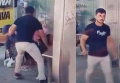 Komşusunun kızını otobüs durağında tornavida ile yaraladı; o anlar kamerada