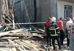 İnşaat halindeki binada betön dökümü sırasında çökme; 7 işçi yaralı