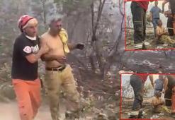 Dün yangında yaralanan orman işçisi yoğun bakıma alındı