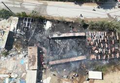 Çıkan yangında yediemin deposu kullanılamaz hale geldi