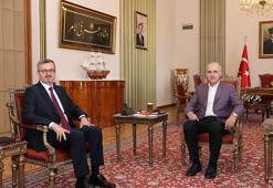 TBMM Başkanı Kurtulmuş, İletişim Başkanı Duran'ı kabul etti