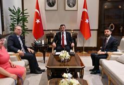 Cumhurbaşkanı Yardımcısı Yılmaz, AB Türkiye Delegasyonu Başkanı Ossowski ile bir araya geldi