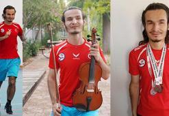 Görme engelli Ragıp Ali hem spor hem müzik kariyerinde kalıcılığı hedefliyor