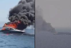 Kınalıada teknede yangın; 16 yolcu denize atlayarak kurtuldu