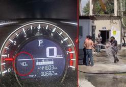 Bingöl’de sıcaklık 40 dereceyi aştı; işçiler hortumla serinledi, bazı esnaf dükkanını kapattı