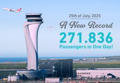 İstanbul Havalimanı yolcu rekoru kırdı