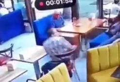 Kadın garson ile müşteri arasındaki kavga kamerada