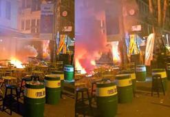 Sarıyer'de kazı çalışması sırasında elektrik kabloları koptu