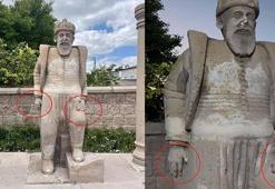 Mimar Sinan'ın doğup büyüdüğü mahallede heykeline zarar verildi