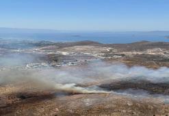 Bodrum’da ot yangını