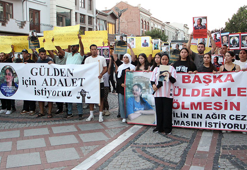 Coni Ailesi, öldürülen kızları Gülden ve katledilen tüm çocuklar için yürüdü